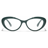 Chanel - Cat Eye Optical Glasses - Light Green - Chanel Eyewear