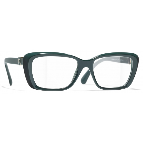 Chanel - Rectangular Optical Glasses - Light Green - Chanel Eyewear