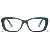 Chanel - Rectangular Optical Glasses - Light Green - Chanel Eyewear