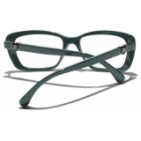 Chanel - Rectangular Optical Glasses - Light Green - Chanel Eyewear