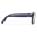 Chanel - Rectangular Optical Glasses - Dark Purple - Chanel Eyewear