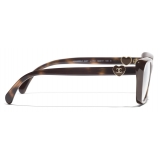 Chanel - Rectangular Optical Glasses - Tortoise - Chanel Eyewear