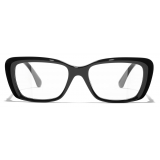 Chanel - Rectangular Optical Glasses - Black - Chanel Eyewear