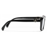 Chanel - Occhiali da Vista Rettangolari - Nero - Chanel Eyewear