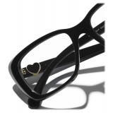 Chanel - Occhiali da Vista Rettangolari - Nero - Chanel Eyewear