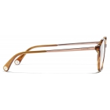 Chanel - Pantos Optical Glasses - Striped Brown - Chanel Eyewear