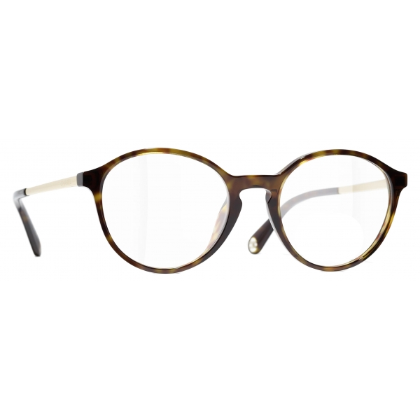Chanel - Pantos Optical Glasses - Dark Tortoise - Chanel Eyewear