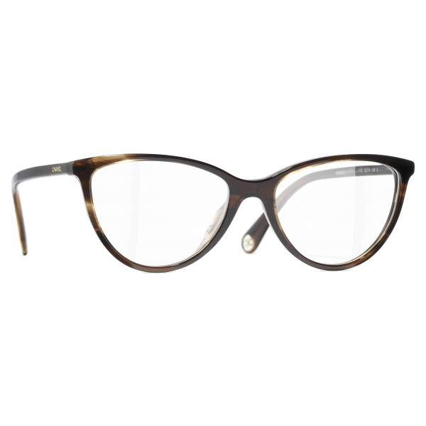 Chanel - Cat Eye Optical Glasses - Brown Yellow - Chanel Eyewear