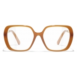 Chanel - Square Blue Light Glasses - Light Brown - Chanel Eyewear