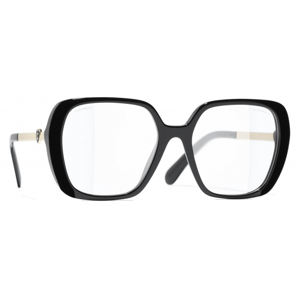 Chanel - Occhiali Quadrati Luce Blu - Nero - Chanel Eyewear