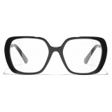 Chanel - Occhiali Quadrati Luce Blu - Nero - Chanel Eyewear