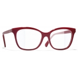 Chanel - Occhiali Quadrati Luce Blu - Rosso - Chanel Eyewear