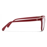 Chanel - Occhiali Quadrati Luce Blu - Rosso - Chanel Eyewear