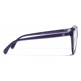 Chanel - Occhiali Cat Eye Luce Blu - Viola - Chanel Eyewear