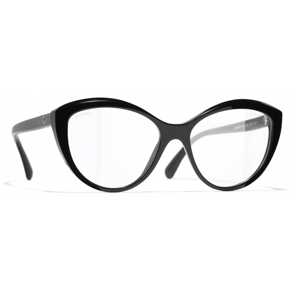 Chanel - Occhiali Cat Eye Luce Blu - Nero - Chanel Eyewear