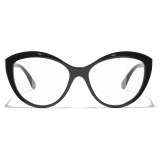 Chanel - Occhiali Cat Eye Luce Blu - Nero - Chanel Eyewear