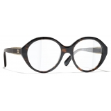 Chanel - Round Blue Light Glasses - Black - Chanel Eyewear