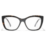 Chanel - Occhiali Cat Eye Luce Blu - Nero - Chanel Eyewear