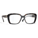 Chanel - Occhiali Rettangolari Luce Blu - Nero - Chanel Eyewear