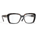 Chanel - Occhiali Rettangolari Luce Blu - Nero - Chanel Eyewear