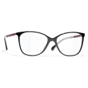 Chanel - Square Blue Light Glasses - Black & Pink - Chanel Eyewear