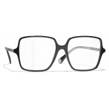 Chanel - Occhiali Quadrati Luce Blu - Nero - Chanel Eyewear