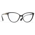 Chanel - Cat Eye Blue Light Glasses - Black - Chanel Eyewear