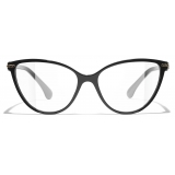 Chanel - Cat Eye Blue Light Glasses - Black - Chanel Eyewear