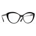 Chanel - Occhiali Cat Eye Luce Blu - Nero - Chanel Eyewear