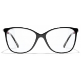 Chanel - Square Blue Light Glasses - Black & Pink - Chanel Eyewear