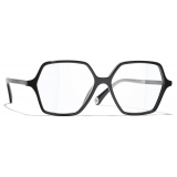 Chanel - Square Blue Light Glasses - Black - Chanel Eyewear