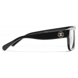 Chanel - Occhiali Rettangolari Luce Blu - Nero - Chanel Eyewear