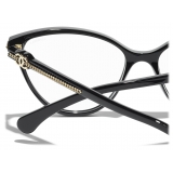 Chanel - Cat Eye Blue Light Glasses - Black - Chanel Eyewear