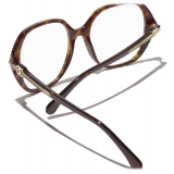 Chanel - Occhiali Quadrati Luce Blu - Tartaruga Scuro - Chanel Eyewear