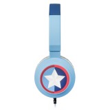 Tribe - Captain America - Marvel - Episodio VII - Cuffie con Microfono Pieghevoli - Jack 3,5 mm - Smartphone, PC, PS4 e Xbox
