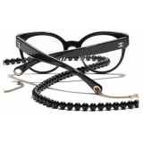 Chanel - Occhiali a Farfalla Luce Blu - Nero - Chanel Eyewear