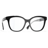 Chanel - Occhiali a Farfalla Luce Blu - Nero - Chanel Eyewear