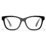 Chanel - Occhiali Quadrati Luce Blu - Nero - Chanel Eyewear