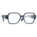 Chanel - Occhiali Quadrati Luce Blu - Blu Scuro - Chanel Eyewear