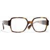 Chanel - Occhiali Quadrati Luce Blu - Tartaruga - Chanel Eyewear