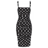 Pinko - Polka Dot Pattern Sheath Dress - Black - Dress - Made in Italy - Luxury Exclusive Collection