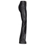 Pinko - Pantalone Flare Effetto Pelle - Nero - Pantalone - Made in Italy - Luxury Exclusive Collection