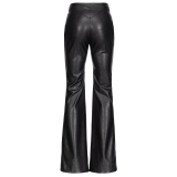 Pinko - Pantalone Flare Effetto Pelle - Nero - Pantalone - Made in Italy - Luxury Exclusive Collection