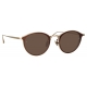 Linda Farrow - Luis Oval Sunglasses in Light Gold Brown - LFL1224C6SUN - Linda Farrow Eyewear