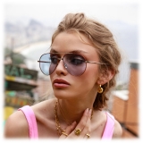 Linda Farrow - Occhiali da Sole Marcelo Aviator in Rosso - LFL1421C4SUN - Linda Farrow Eyewear