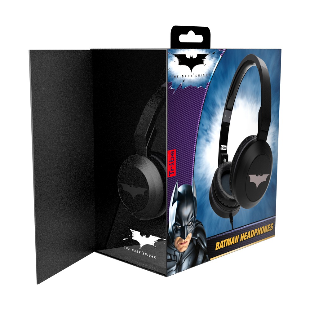Tribe - Batman - DC Comics - Headphones with Foldable Microphone  mm  Jack - Smartphone, PC, PS4, Xbox - Avvenice