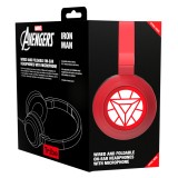Tribe - Iron Man - Marvel - Episodio VII - Headphones with Foldable Microphone - 3.5 mm Jack - Smartphone, PC, PS4, Xbox