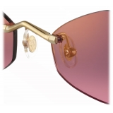 Cartier - Almond - Gold Gradient Purple Lenses - Panthère de Cartier Collection - Sunglasses - Cartier Eyewear