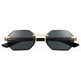 Cartier - Square - White Horn Grey Lenses - Signature C de Cartier Collection - Sunglasses - Cartier Eyewear