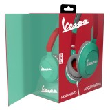 Tribe - Vespa Aquamarine - Vespa Special - Headphones with Foldable Microphone - 3.5 mm Jack - Smartphone, PC, PS4 and Xbox